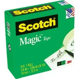 3M 810 7000001564 MAGIC TAPE 3/4IN X 36YDS 1X144 product image 3M 810 7000001564 MAGIC TAPE 3/4IN X 36YDS 1X144