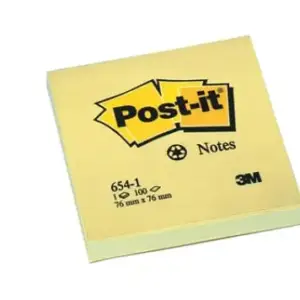 3M 654-1 7100226815 POST IT YELLOW NOTES 3INX3IN 1X72 product image 3M 654-1 7100226815 POST IT YELLOW NOTES 3INX3IN 1X72