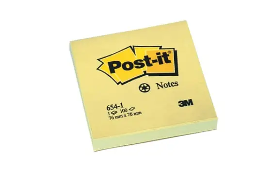3M 654-1 7100226815 POST IT YELLOW NOTES 3INX3IN 1X72 product image 3M 654-1 7100226815 POST IT YELLOW NOTES 3INX3IN 1X72