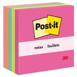 3M 654-5PK 70007052528 POST IT NEON COLORS NOTES 3INX3IN 1X24 product image 3M 654-5PK 70007052528 POST IT NEON COLORS NOTES 3INX3IN 1X24
