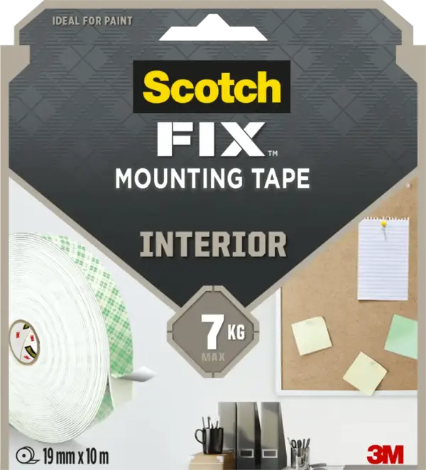 3M 4496G-Long-F 7100263197 Scotch Interior Mounting Tape 19mmX10m 1X10 product image 3M 4496G-Long-F 7100263197 Scotch Interior Mounting Tape 19mmX10m 1X10