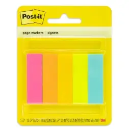 3M 670-5AF 7100036469 Post-it Notes Markers, Assorted Neon Colors 12.7 mm x 44.4 mm, 50 Sheets Pad 1x36 product image 3M 670-5AF 7100036469 Post-it Notes Markers, Assorted Neon Colors 12.7 mm x 44.4 mm, 50 Sheets Pad 1x36