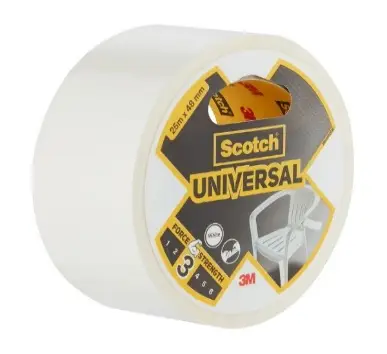 3M 7100205295 SCOTCH UNIVERSAL DUCT TAPE WHITE 48MM X25M 1X6 product image 3M 7100205295 SCOTCH UNIVERSAL DUCT TAPE WHITE 48MM X25M 1X6