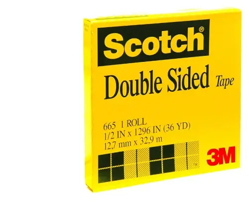 3M 665 7000050039 SCOTCH DOUBLE SIDED TAPE 1/2 INCH 36 YARDS 1X72 product image 3M 665 7000050039 SCOTCH DOUBLE SIDED TAPE 1/2 INCH 36 YARDS 1X72