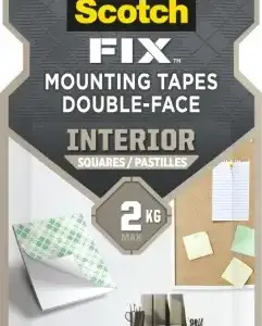 3M 4496-ST16-P 7100263584 SCOTCH FIX DOUBLDE SIDED MOUNTING SQURE 25MMX25MM 1X16 product image 3M 4496-ST16-P 7100263584 SCOTCH FIX DOUBLDE SIDED MOUNTING SQURE 25MMX25MM 1X16
