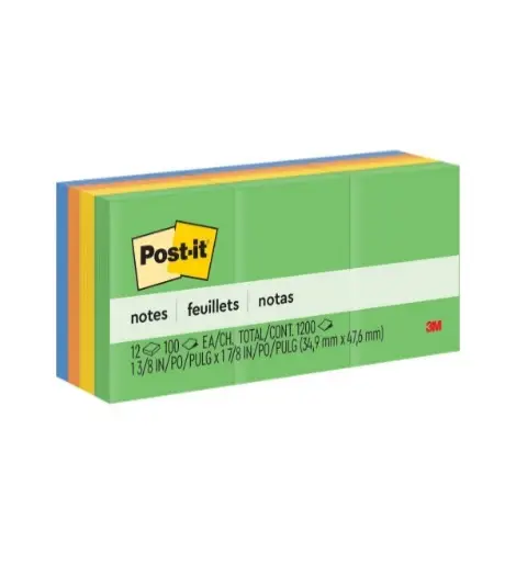3M 653-AU 7100243119 POST-IT NOTES , ULTRA COLORS, 38 MM X 51 MM 1X36 product image 3M 653-AU 7100243119 POST-IT NOTES , ULTRA COLORS, 38 MM X 51 MM 1X36