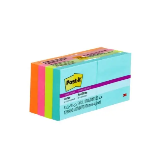 3M 622-8SSMIA 7100261625 POST-IT SUPER STICKY NOTES, COSMIC COLOR COLLECTION, 47,6 MM X 47,6 MM 1X48 product image 3M 622-8SSMIA 7100261625 POST-IT SUPER STICKY NOTES, COSMIC COLOR COLLECTION, 47,6 MM X 47,6 MM 1X48