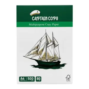 Captain Copy Multipurpose 80 gsm A4 Copy Paper, 500 Sheets product image Captain Copy Multipurpose 80 gsm A4 Copy Paper, 500 Sheets
