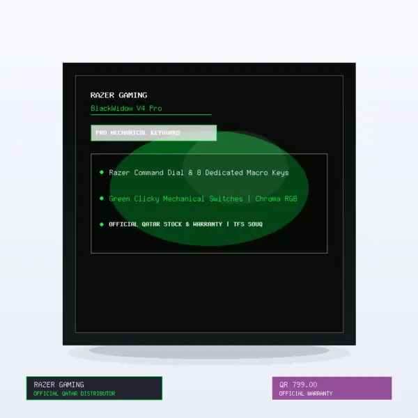 Razer-BlackWidow-V4-Pro-Mechanical-Gaming-Keyboard-Green-Clicky-Switches-Chroma-RGB Razer BlackWidow V4 Pro Mechanical Gaming Keyboard (Green Clicky Switches, Chroma RGB)
