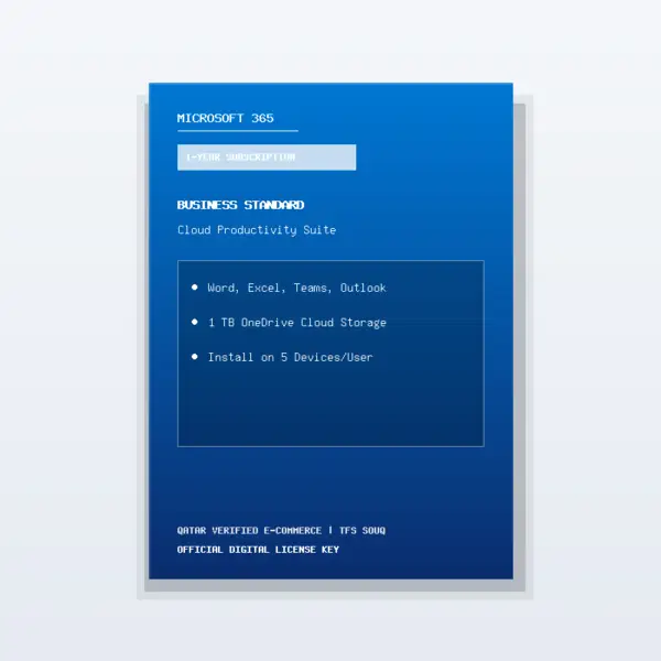 Microsoft 365 Business Standard (1-Year Subscription / 1 User, 5 Devices)